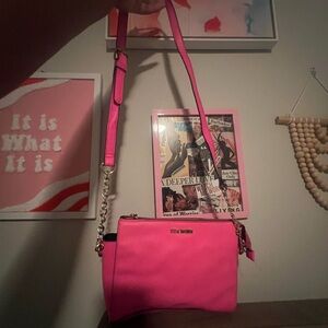Steve Madden Pink Crossbody Bag with Adjustable Strap